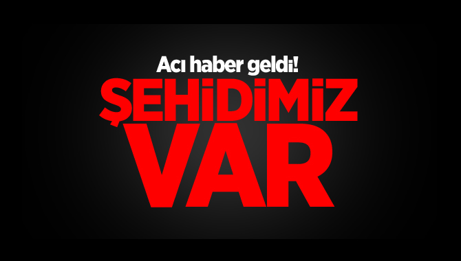 Acı Haber Geldi! Şehidimiz Var