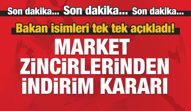 Bakan'dan İndirim Müjdesi! Tek Tek Açıklandı