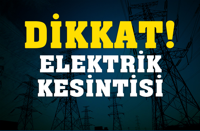 Mersin Elektrik Kesintisi !10.10.2018 Elektrik Kesintisi