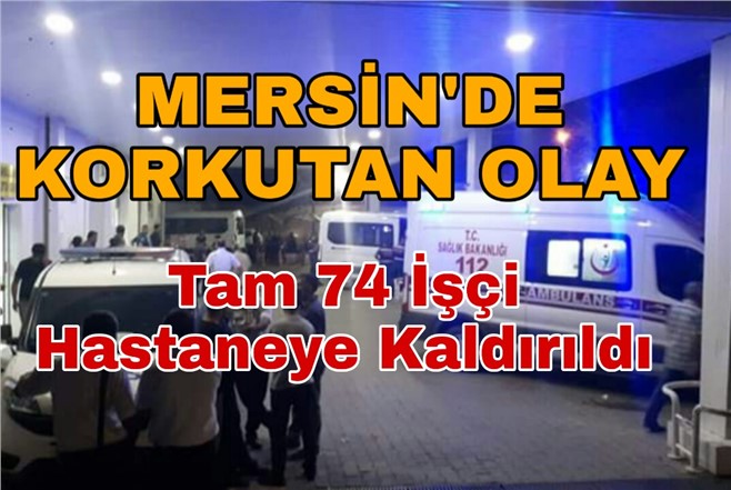 Mersin Tarsus’ta 74 İşçi Zehirlendi