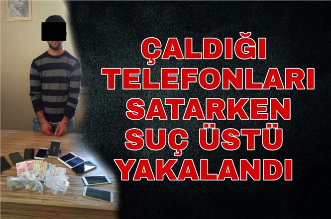 Mersin'de İş Yerinde Cep Telefonu Çalan Zanlı Kıskıvrak Yakalandı