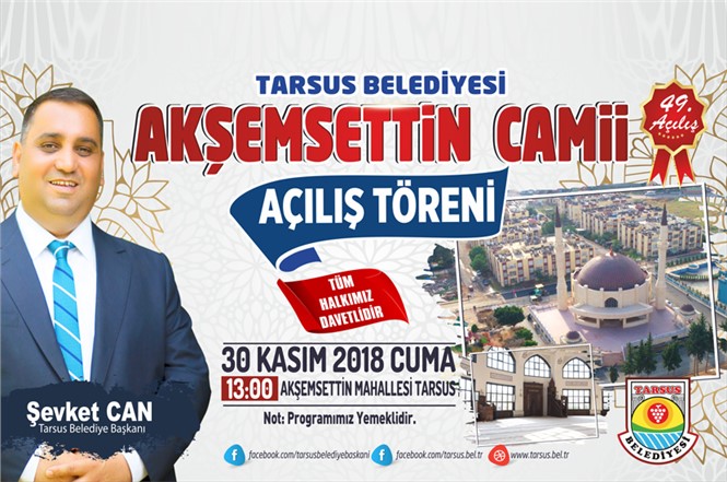 Tarsus Belediyesi 49.'uncu Açılışı Yapacak