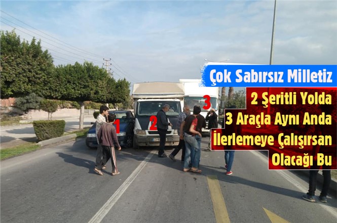 Mersin Tarsus D-400 Yolunda Zincirleme Kaza