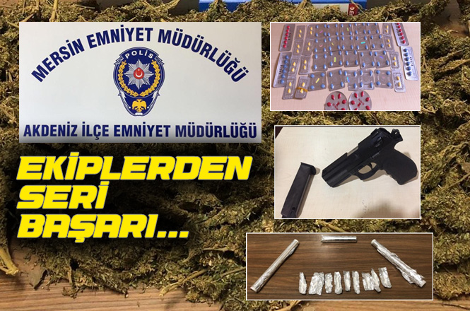 Akdeniz İlçe Emniyet Müdürlüğü Polis Ekiplerinin Seri Başarısı