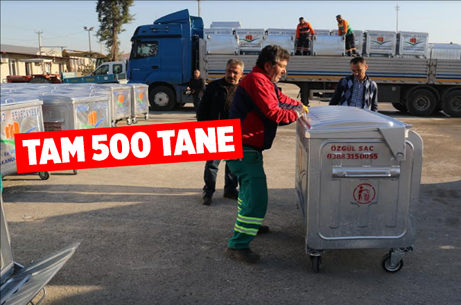 Akdeniz Belediyesi 500 Konteynır Daha Aldı