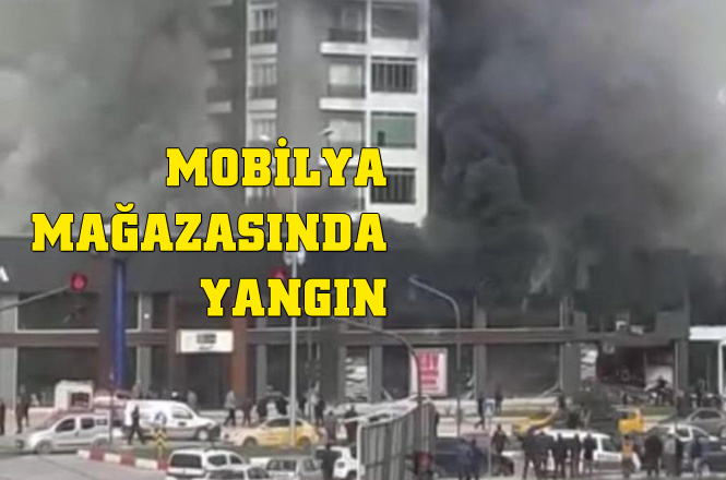 Mersin Mezitli'de Bir Mobilya Depo ve Satış Dükkanında Yangın