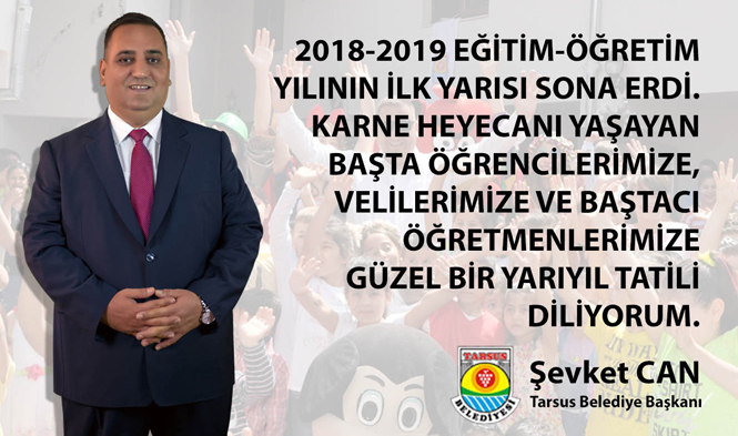 Başkan Can, Tüm Öğrencilere Mutlu Bir Yarıyıl Tatili Diledi