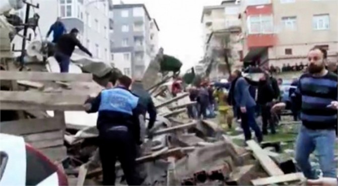 Son Dakika: İstanbul Kartal Cevizli'de 6 katlı Bina Çöktü