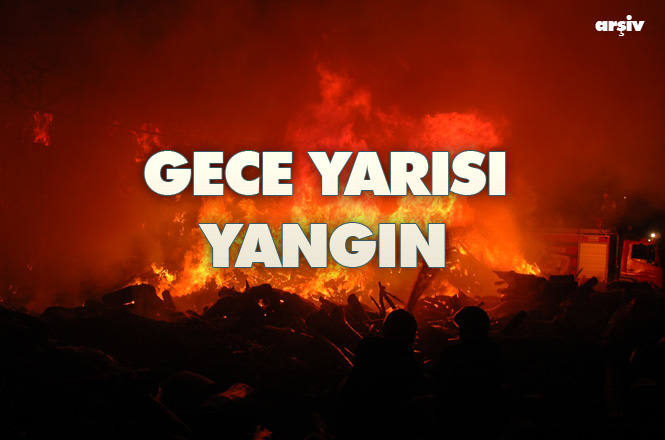 Mersin Tarsus Yenice’deki Bir Narenciye Fabrikasında Gece Yarısı Yangın Çıktı