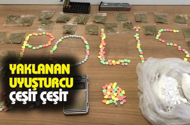 Mersin'de Polis Kokain, Yasadışı Esrar Extacy Hap, Shunk ve Metafetamin Ele Geçirildi