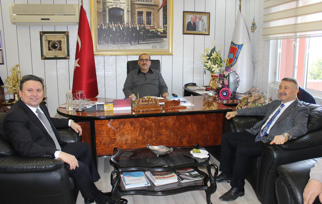 Milletvekili Özkan ve İlçe Başkanı Çetin, Oda Başkanı Duran Şen’i, Ziyaret Etti