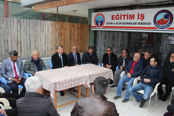 Silifke Belediye Başkanı Dr. Mustafa Turgut’tan Eğitim-İş Sen’e ziyaret