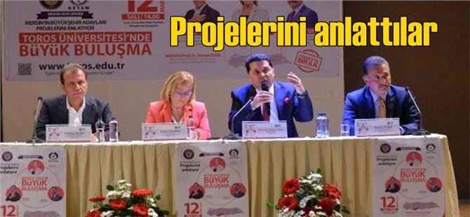 Mersin Büyükşehir Belediye Başkanları Ayfer Yılmaz, Vahap Seçer ve Hamit Tuna Projelerini Anlattı