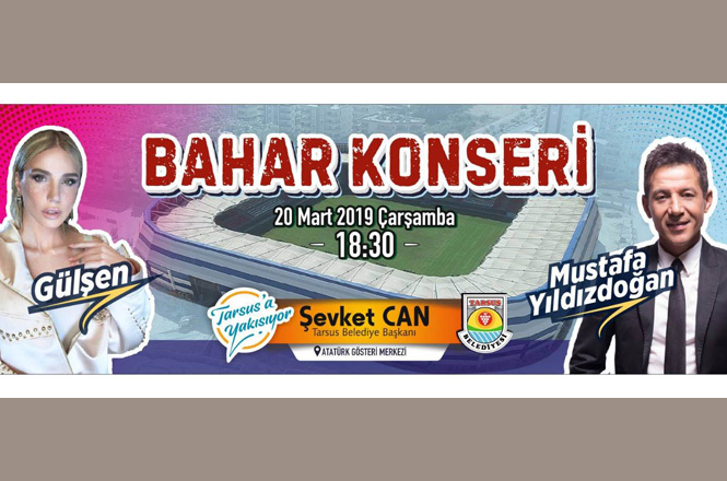 Sanatçılar Gülşen ve Mustafa Yıldızdoğan 20 Mart’taki Bahar Konserinde Tarsus'ta Olacak