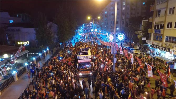 Başkan Tuna, Tarsus’ta 40 Bin Kişi İle Yürüdü