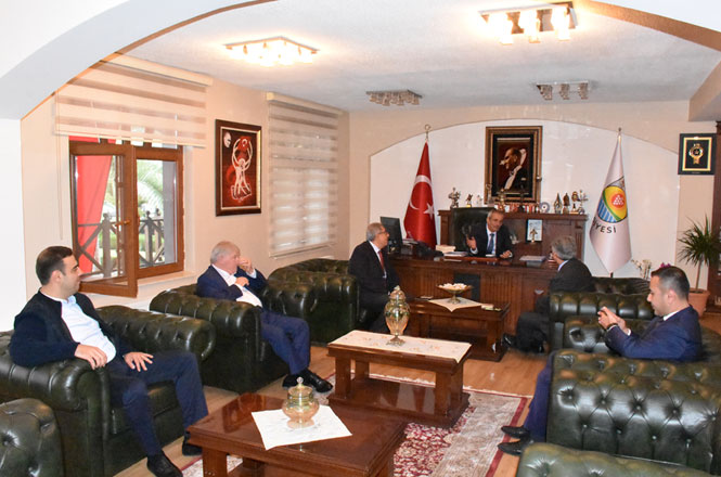 Kültür Eski Bakanı Sağlar’dan, CHP'li Tarsus Belediye Başkanı Dr. Haluk Bozdoğan’a Ziyaret