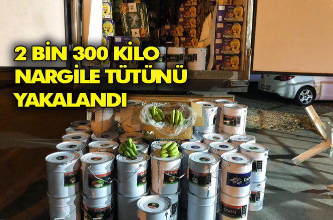 Mersin'de Muz Kolilerinin Arasından 2.3 Ton Gümrük Kaçağı Nargile Tütünü Çıktı