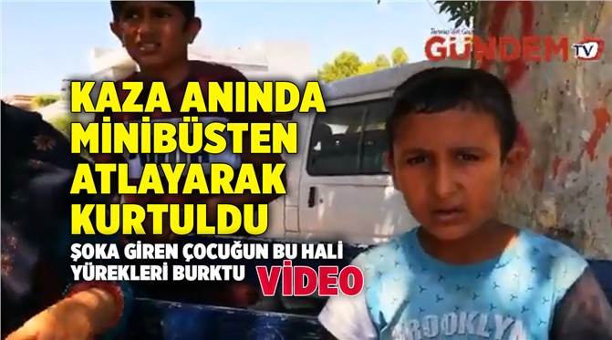 Mersin Tarsus Yenice'de Yaşanan Tren Kazasında Minibüsten Atlayarak Kurtuldu!