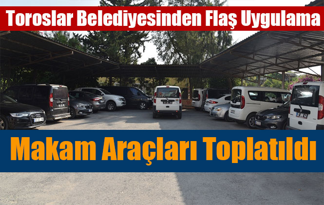 Toroslar Belediye Başkanı Atsız Afşın Yılmaz, Makam Araçlarını Havuza Çekti