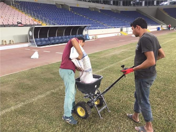 Mersin İl Gençlik ve Spor Müdürlüğü Tarafından Mersin Arena Stadyumu Bakım Çalışması