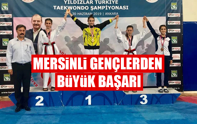 Mersinli Taekwondoculardan Türkiye Şampiyonasında Büyük Başarı