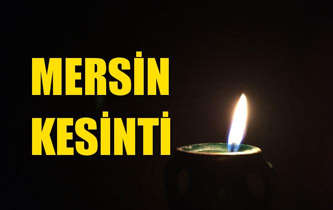 MERSİN Elektrik Kesintisi 09 Temmuz Salı