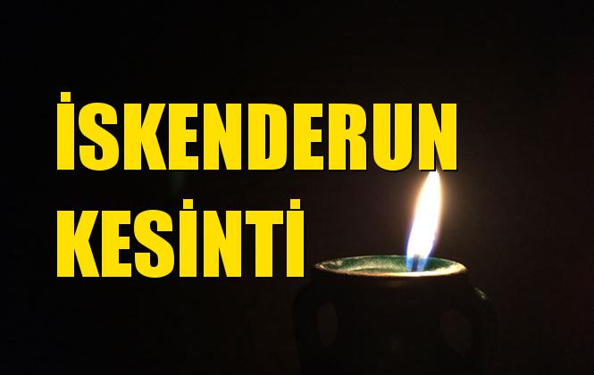 Hatay İskenderun Elektrik Kesintisi 08 Temmuz Pazartesi