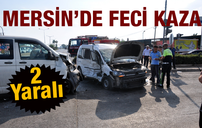 Mersin Tarsus'ta meydana gelen trafik kazasında 2 kişi yaralandı.