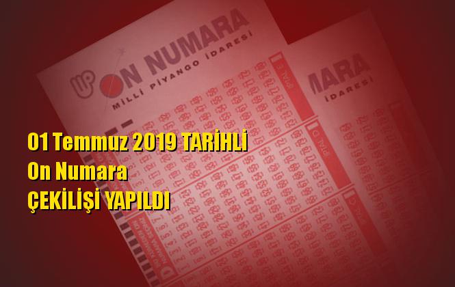 On Numara Sonuçları 01 Temmuz 2019 Tarihli Kazandıran Sayılar