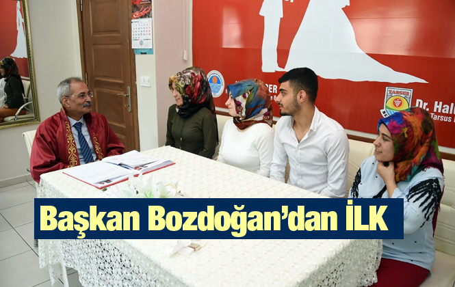 Tarsus Belediye Başkanı Bozdoğan, İlk Nikâhını Kıydı