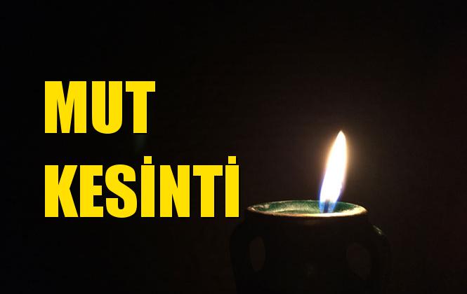 Mut Elektrik Kesintisi 15 Temmuz Pazartesi