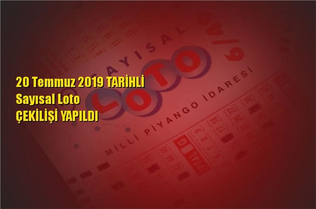 Sayısal Loto Sonuçları 20 Temmuz 2019 Tarihli Kazandıran Sayılar