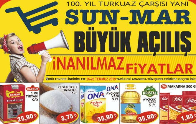 SUN-MAR, Dev İndirimlerle Yarın Açılıyor