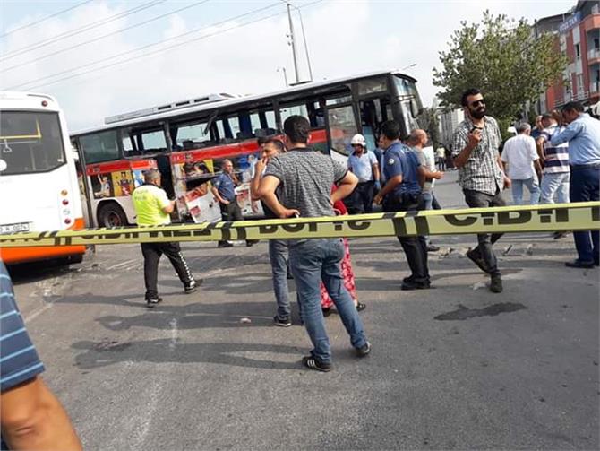 Mersin'de Yolcu Otobüsü İşçi Servisine Çarpıştı 12 Yaralı Var