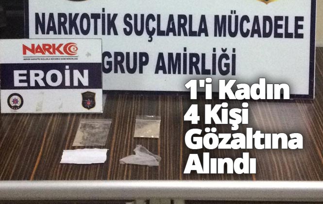 Mersin'in Tarsus İlçesinde Polis Tarafından Gerçekleştirilen Uyuşturucu Operasyonunda 1'i Kadın 4 Kişi Gözaltına Alındı