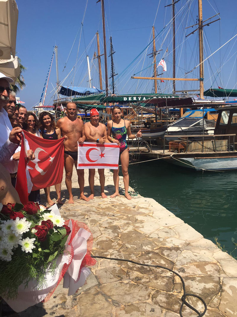 Mersin'den Girne'ye Yüzdüler! Yenişehir Belediyesi’nin Öncülük Ettiği Faaliyet, Uluslar Arası Spor Organizasyonu Olarak Tarihe Geçti