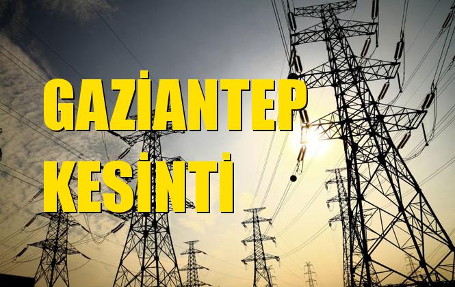 Gaziantep Elektrik Kesintisi 16 Eylül Pazartesi