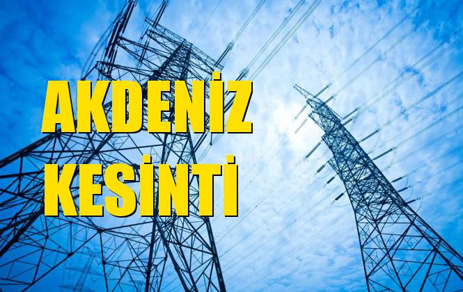 Akdeniz Elektrik Kesintisi 28 Eylül Cumartesi