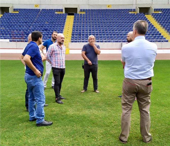 Tarsus İdmanyurdu Yöneticileri Mersin Stadında İncelemede Bulundular