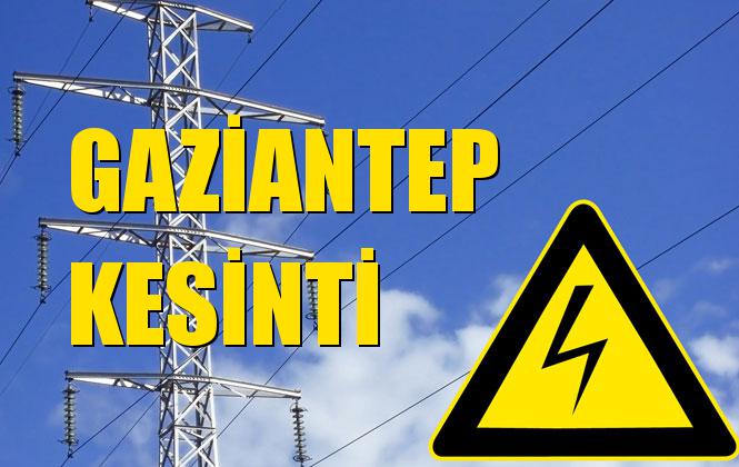 Gaziantep Elektrik Kesintisi 14 Ekim Pazartesi