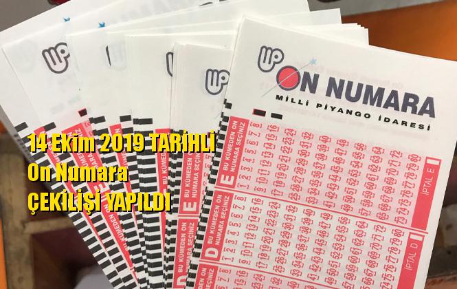 On Numara Sonuçları 14 Ekim 2019 Tarihli Kazandıran Sayılar