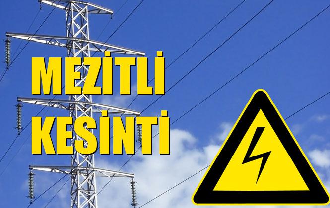 Mezitli Elektrik Kesintisi 16 Ekim Çarşamba