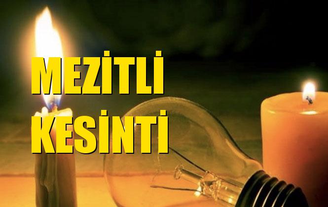 Mezitli Elektrik Kesintisi 20 Ekim Pazar