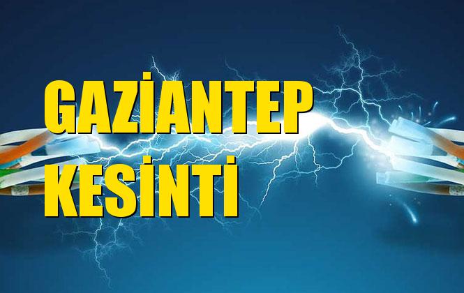 Gaziantep Elektrik Kesintisi 20 Ekim Pazar