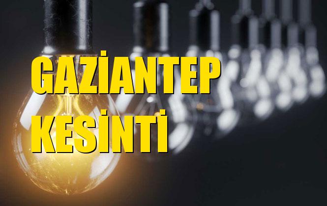 Gaziantep Elektrik Kesintisi 22 Ekim Salı