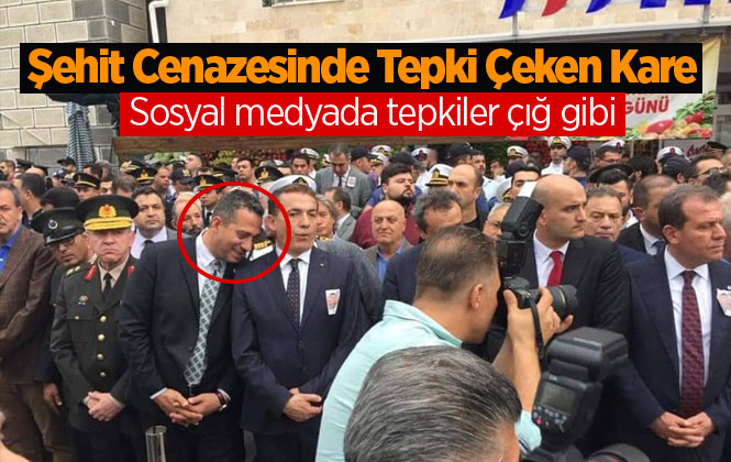 Şehit Mustafa Korkmaz’ın Cenaze Töreninde CHP Mersin Milletvekili Ali Mahir Başarır’ın Güldüğü Fotoğraf Tepki Topladı.