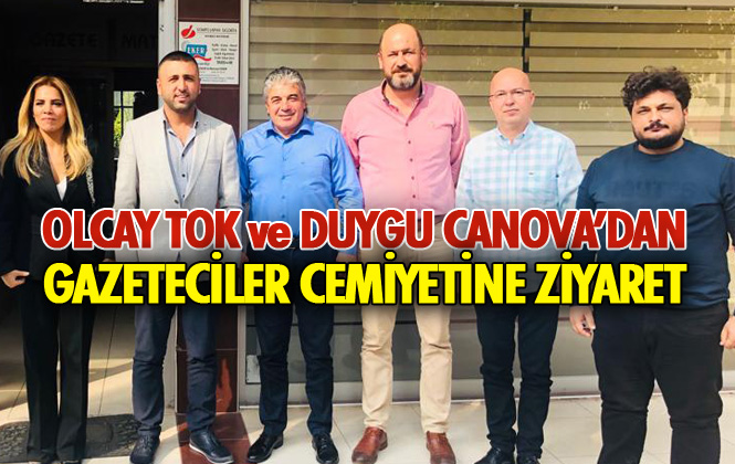 Olcay Tok ve Duygu Canova’dan, Tarsus Gazeteciler Cemiyetine Ziyaret