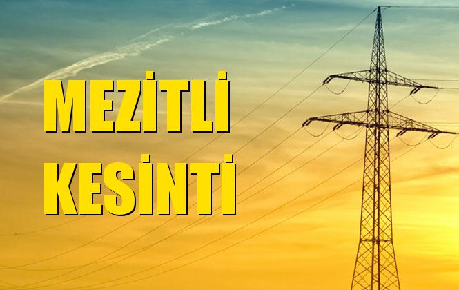 Mezitli Elektrik Kesintisi 03 Kasım Pazar