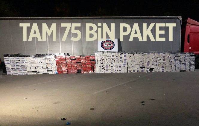 Mersin’de 75 Bin Paket Kaçak Sigara Ele Geçirildi