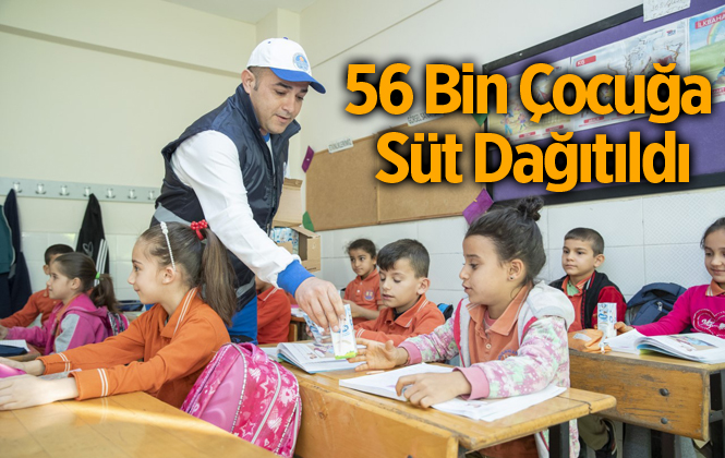 Mersin'de İlk Haftada 56 Bin Çocuğa Süt Dağıtıldı
